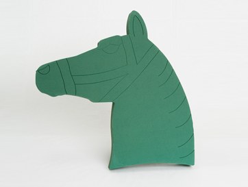 Picture of Horses head florist foam tribute shape
